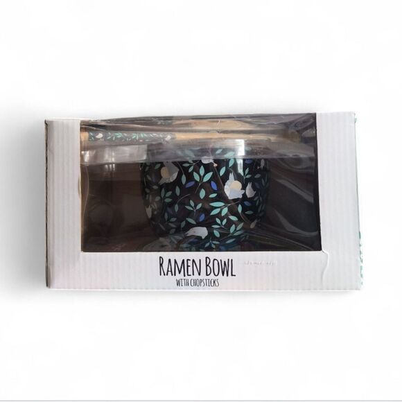 Her Universe Studio Ghibli My Neighbor Totoro Leaf Ramen Bowl With Chopsticks - Picture 2 of 6